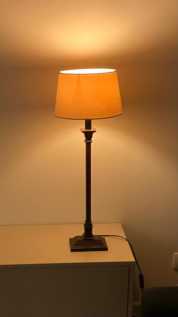 Tafelschemerlamp, Ophalen, 50 tot 75 cm, Klassiek, Zo goed als nieuw