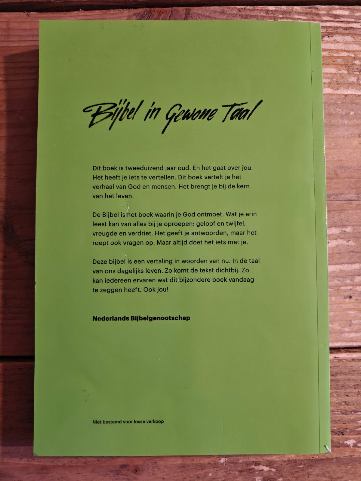 Bijbel in gewone taal., Boeken, Ophalen of Verzenden