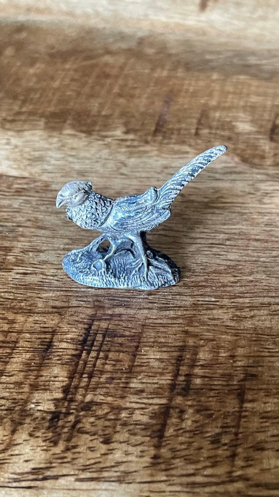 Fazant  tin legering beeldje, Ophalen of Verzenden