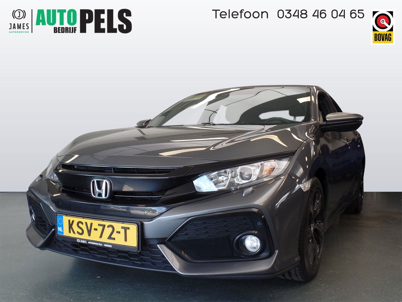 Honda Civic 1.0 i-VTEC 130pk Elegance, Nieuw model!, Navigat, Voorwielaandrijving, Stof, Gebruikt, 988 cc
