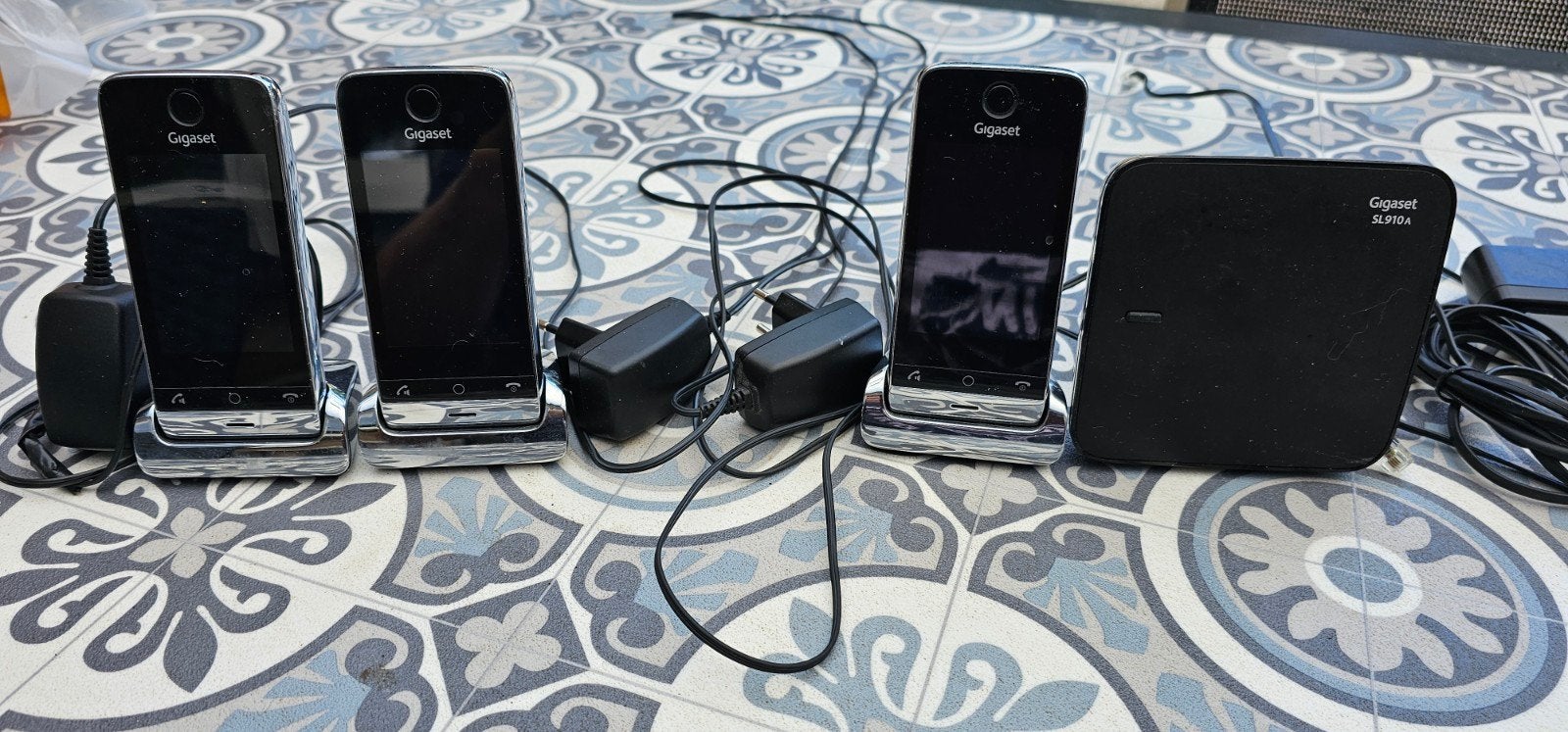 3 x Gigaset SL910 met Antwoordapparaat, Telecommunicatie, Vaste telefoons | Handsets en Draadloos, Ophalen of Verzenden, Gebruikt