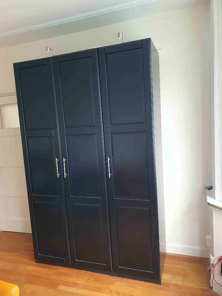 Zwarte Ikea Kast met lades en deuren, Huis en Inrichting, Ophalen, Overige materialen, Gebruikt, 100 tot 150 cm