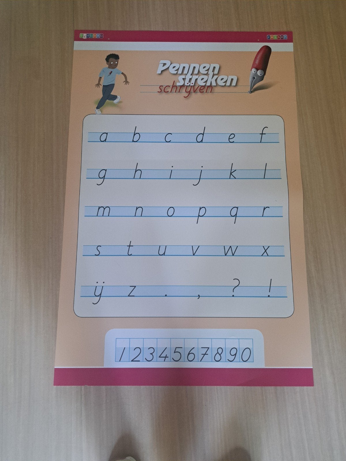 Letterposter Pennenstreken, Boeken, Schoolboeken, Ophalen of Verzenden, Zo goed als nieuw, Overige niveaus, Nederlands