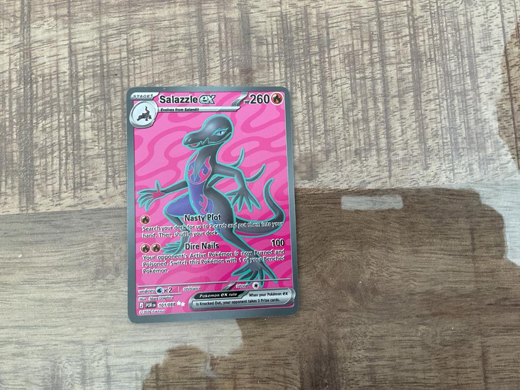 Salazzle EX Pokémon Kaart - Zo goed als nieuw, Verzenden, Zo goed als nieuw, Losse kaart