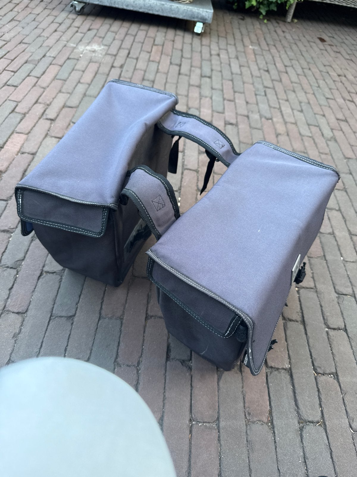 ANWB Fietstassen - Grijs (Set van 2), Ophalen, Gebruikt