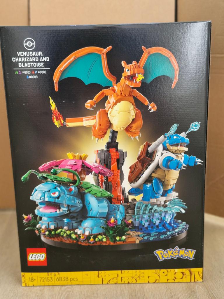 LEGO Pokémon Venusaur, Charizard & Blastoise set, Ophalen, Nieuw, Overige merken