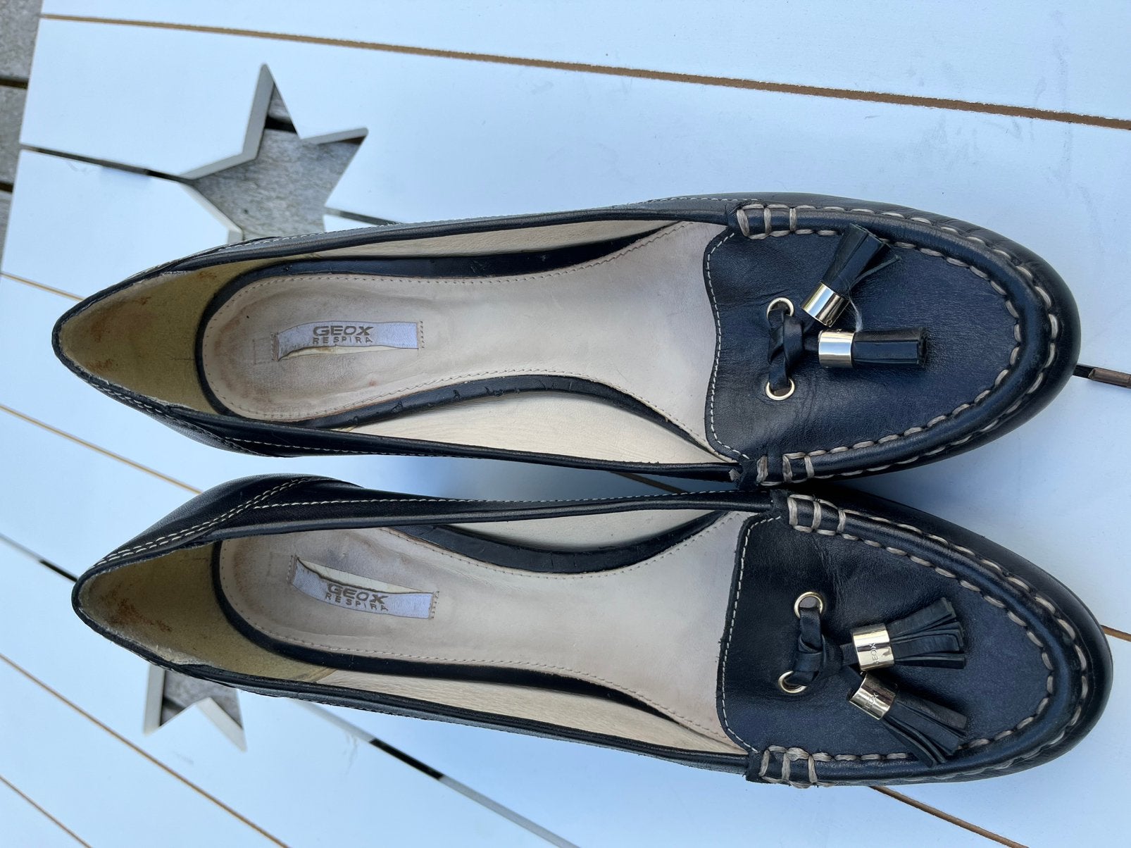 Geox dames pumps zwart maat 39, Verzenden, Zo goed als nieuw, Zwart