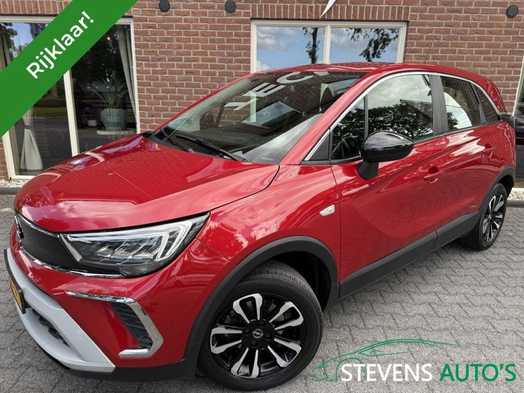 Opel Crossland 1.2 Turbo Bns Eleg. TREKHAAK / 1/2LEER / FULL, Auto's, Gebruikt, 1199 cc, Leder en Stof, Origineel Nederlands