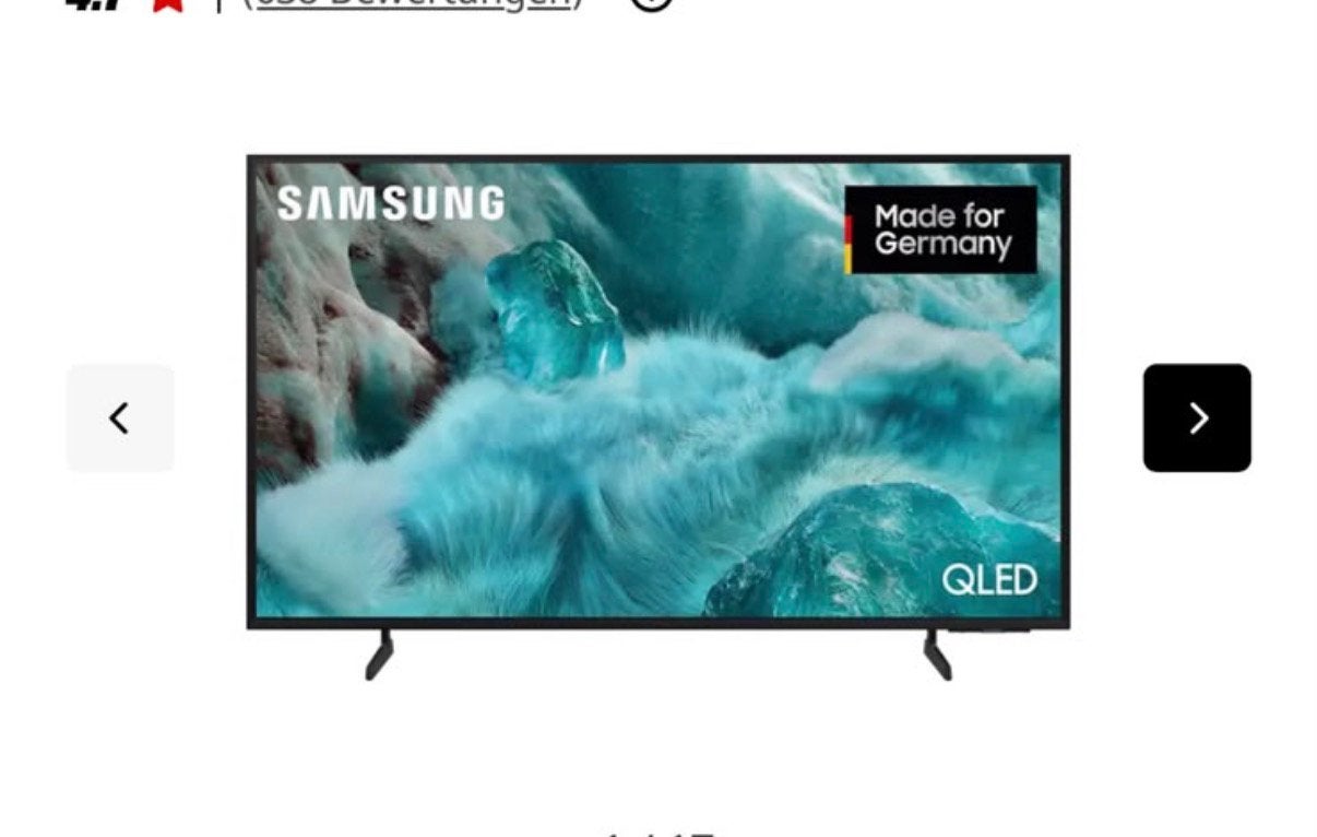 Samsung     TV:75 inch / 189 c, Ophalen, QLED, 50 Hz, Nieuw