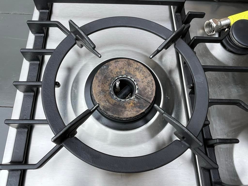 ATAG 75x52 Inbouw Gasstel 5 Pits met Wokbrander, Ophalen, Gebruikt, 60 cm of meer, Inbouw