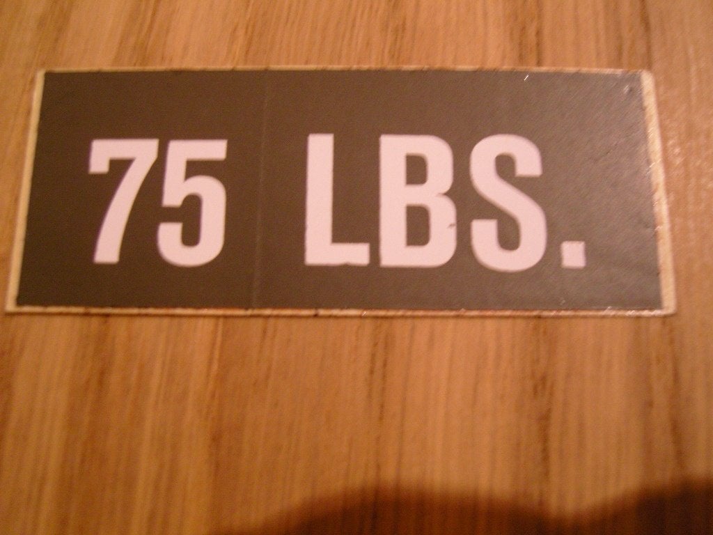 sticker 75 LBS, Verzamelen, Stickers, Zo goed als nieuw, Ophalen