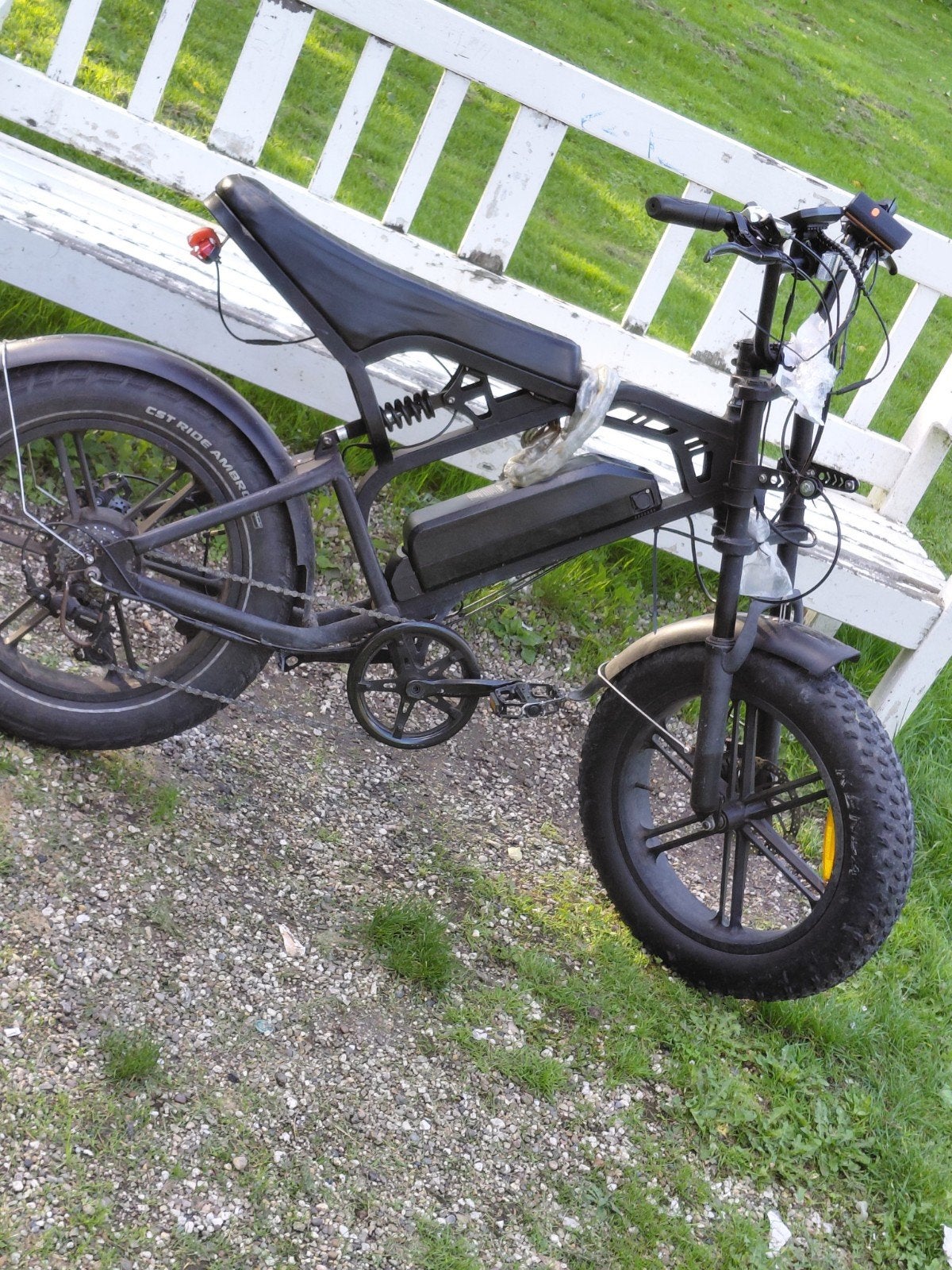 Stoere Fatbike E-bike met dikke banden, Fietsen en Brommers, Gebruikt, 51 tot 55 cm, 50 km per accu of meer, Ophalen
