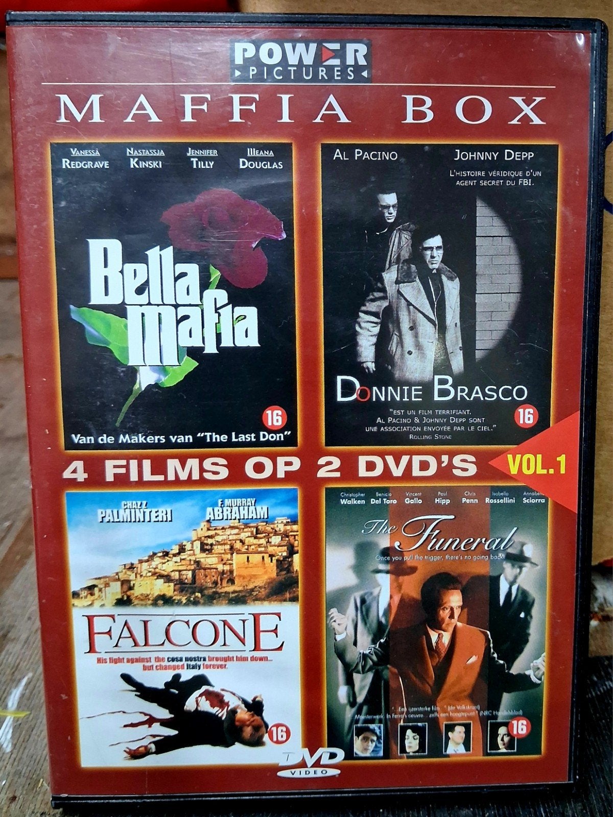 Maffia Box Vol. 1 - 4 Films op 2 DVD's, Maffia en Misdaad, Vanaf 16 jaar, Nederlands, Ophalen of Verzenden