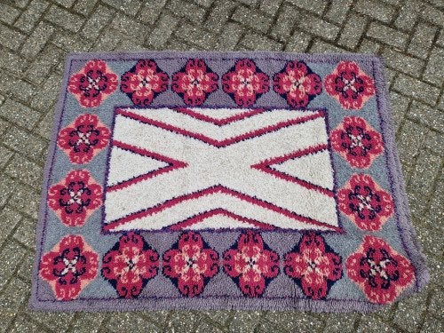 tafelkleed/ vloerkleed grijs rose, Ophalen of Verzenden, 'T Olde Gre-j, Info@toldegrej.nl, Endepoelstraat 20f Didam
