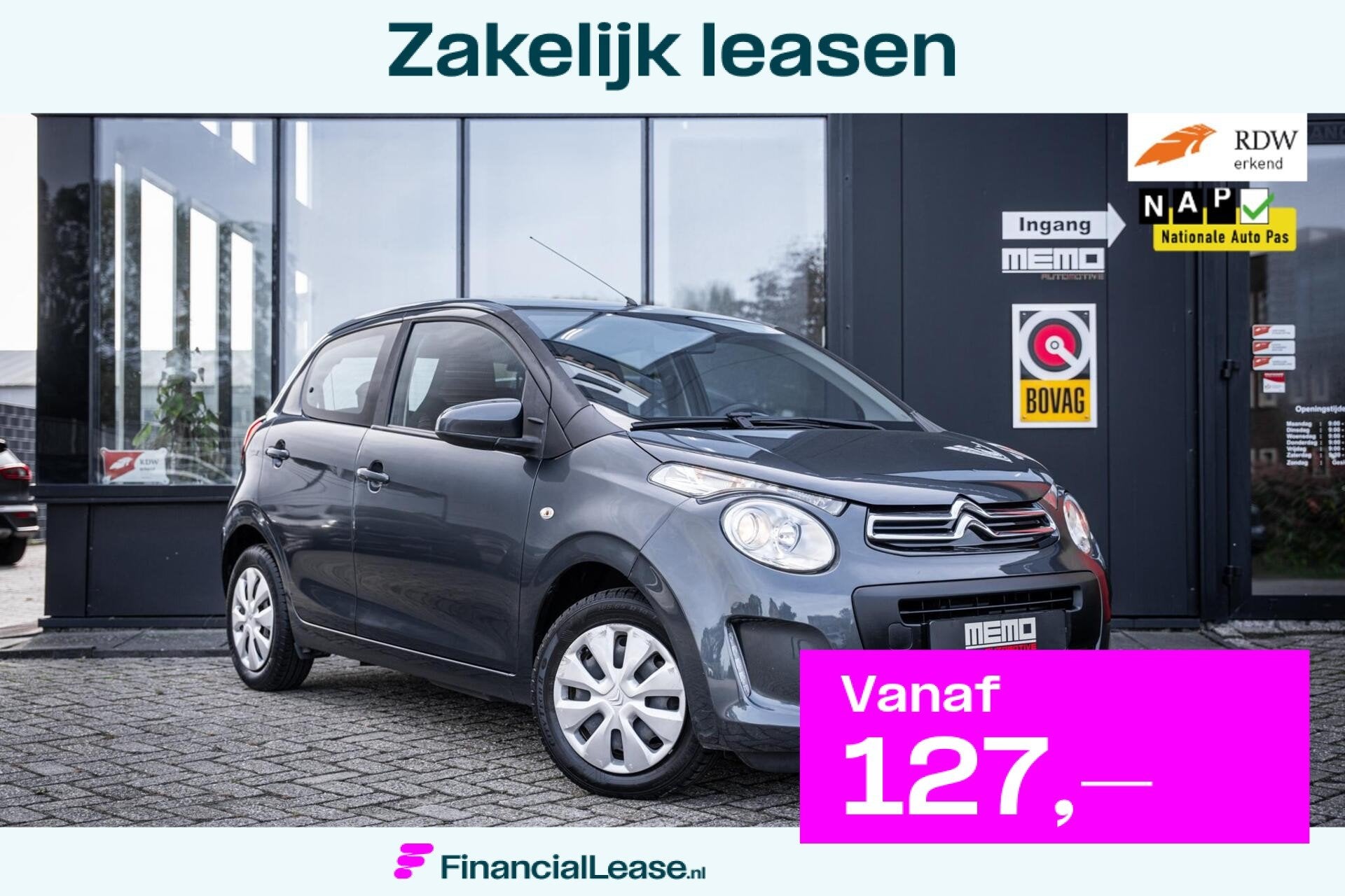 Citroen C1 1.0 e-VTi Feel*AIRCO*5-DEURS*NAP*BLUETOOTH*, Voorwielaandrijving, Gebruikt, Euro 6, Met garantie (alle)