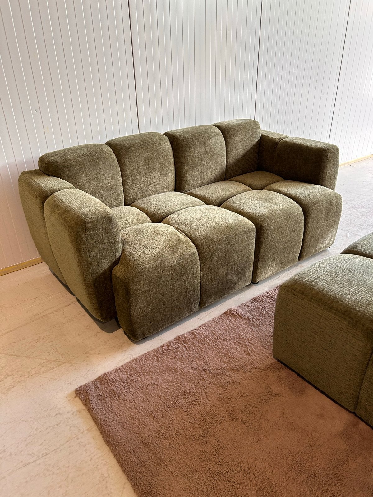 Premium Interiors MOSS modulaire bank – fluweel – 180 cm, Huis en Inrichting, Ophalen, ., 150 tot 200 cm, Driepersoons