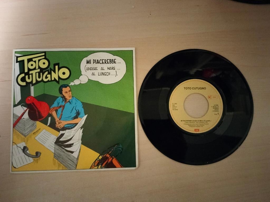 Toto Cutugno - Mi piacerebbe (Andare al mare...al lunedi...), Gebruikt, 7 inch, Single, Ophalen of Verzenden