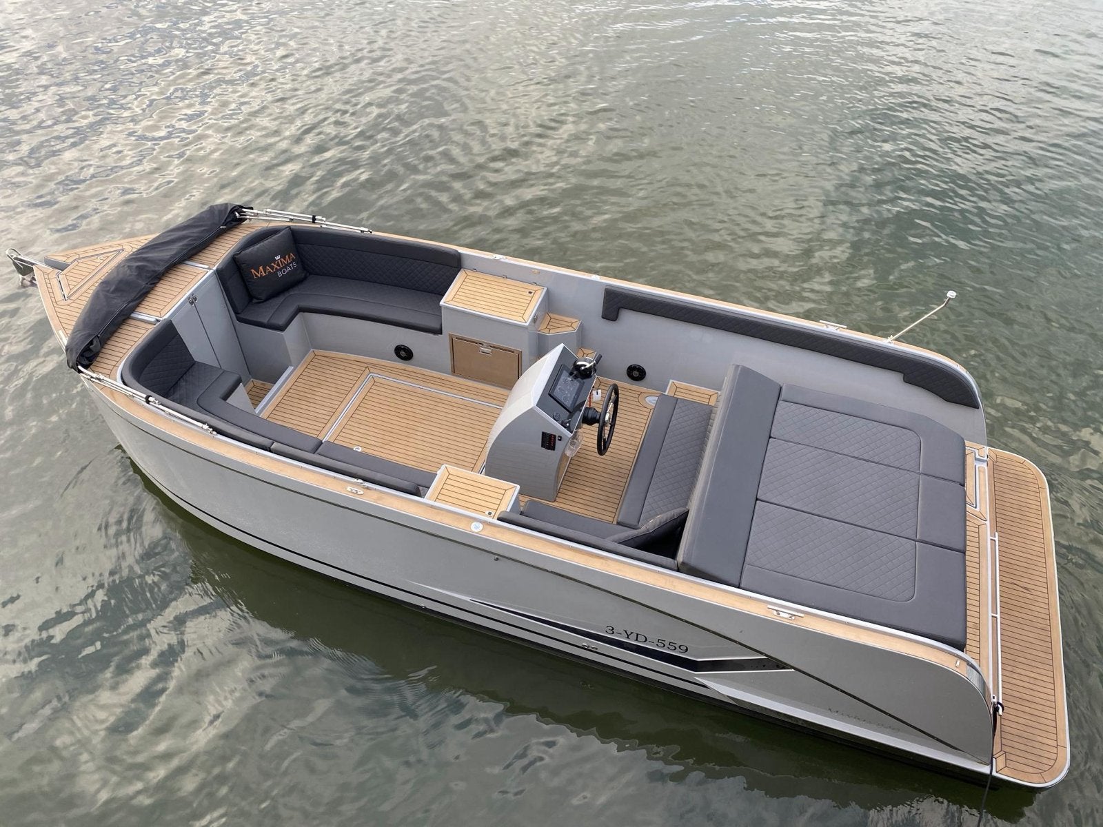 Maxima 840 Sloep - 250 PK, Full Option, Top Onderhouden, Watersport en Boten, Ophalen of Verzenden, Gebruikt, Maxima, Biminitop