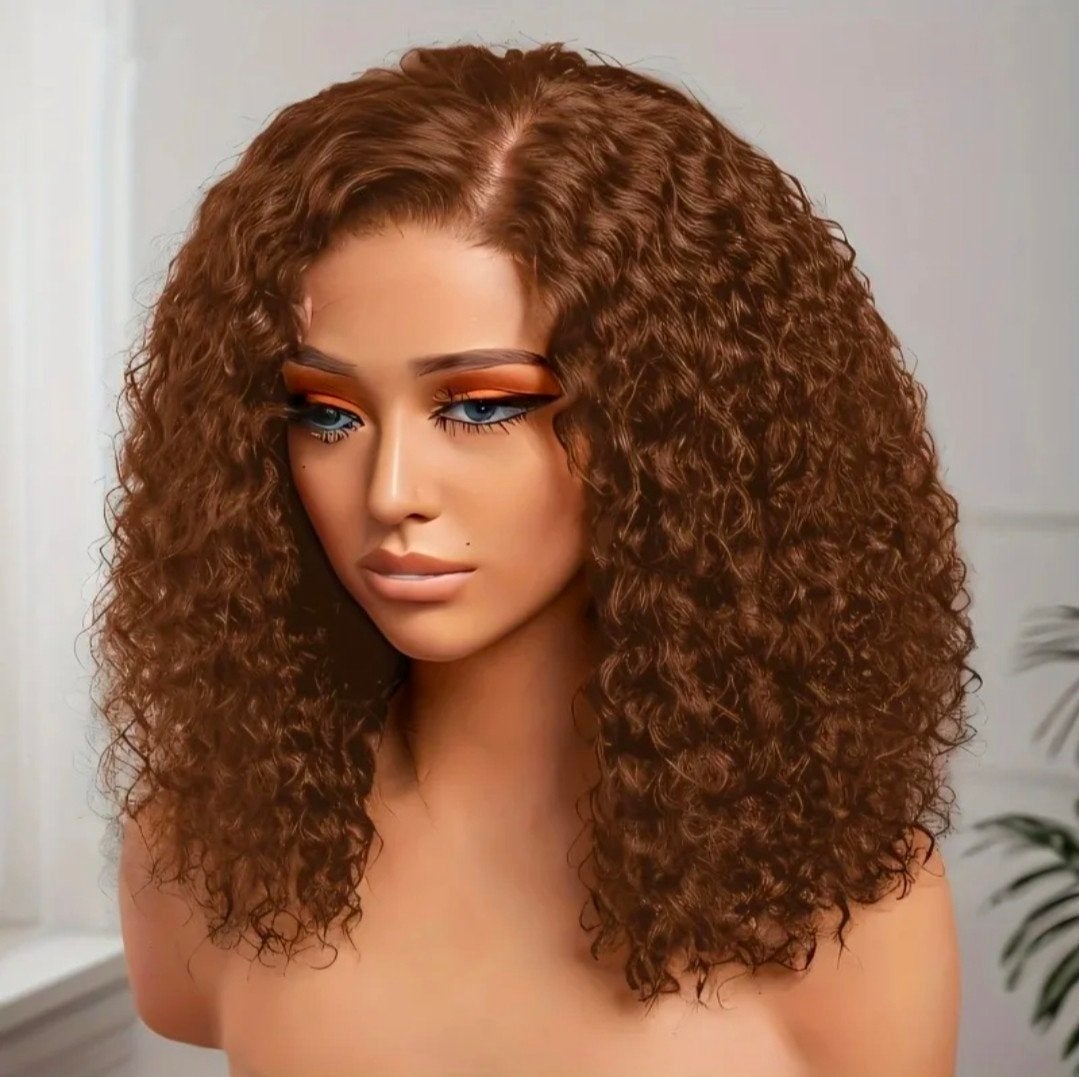 12 inch jerry curls wig / pruik 100% menselijke haar, Ophalen of Verzenden, Nieuw, Pruik of Haarverlenging