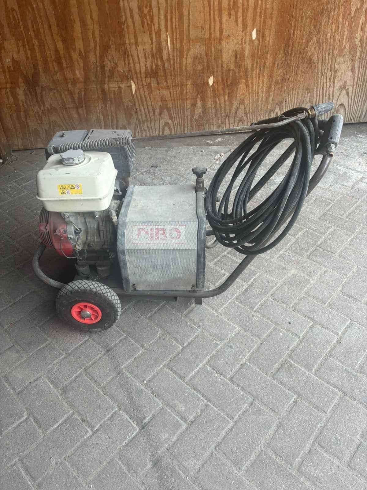 Dibo hogedrukreiniger, Ophalen, Gebruikt, Benzine, Met regelbare waterdruk