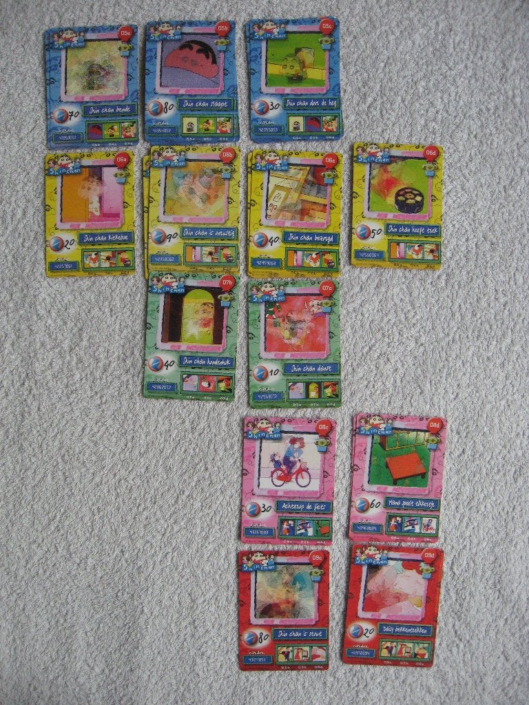 13 Fox Kids cards - Shin Chan ShinChan, Verzamelen, Verzenden, Zo goed als nieuw, Tv, Foto of Kaart