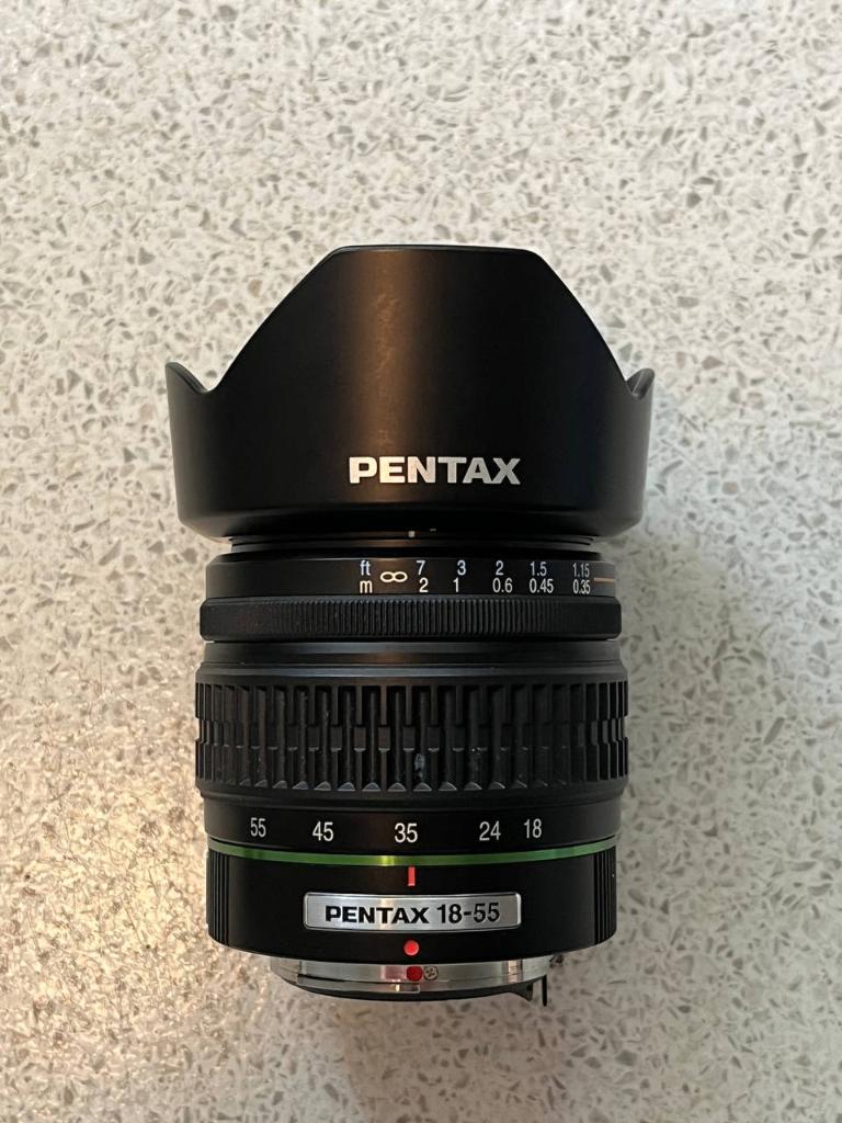 SMC Pentax-DA 18-55mm f/3.5-5.6 AL Lens met filters!, Audio, Tv en Foto, Fotografie | Lenzen en Objectieven, Ophalen of Verzenden