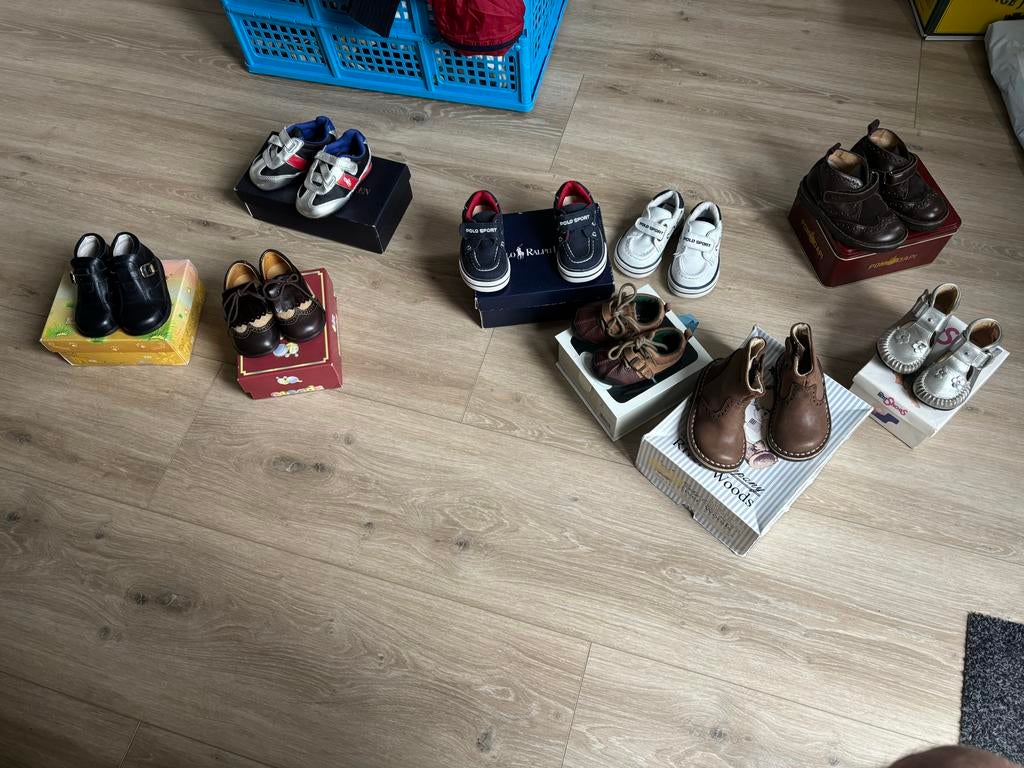 Partij kinderschoenen 0-24 maanden (o.a. Ralph Lauren), Ophalen of Verzenden, Zo goed als nieuw, Jongen of Meisje, Schoenen