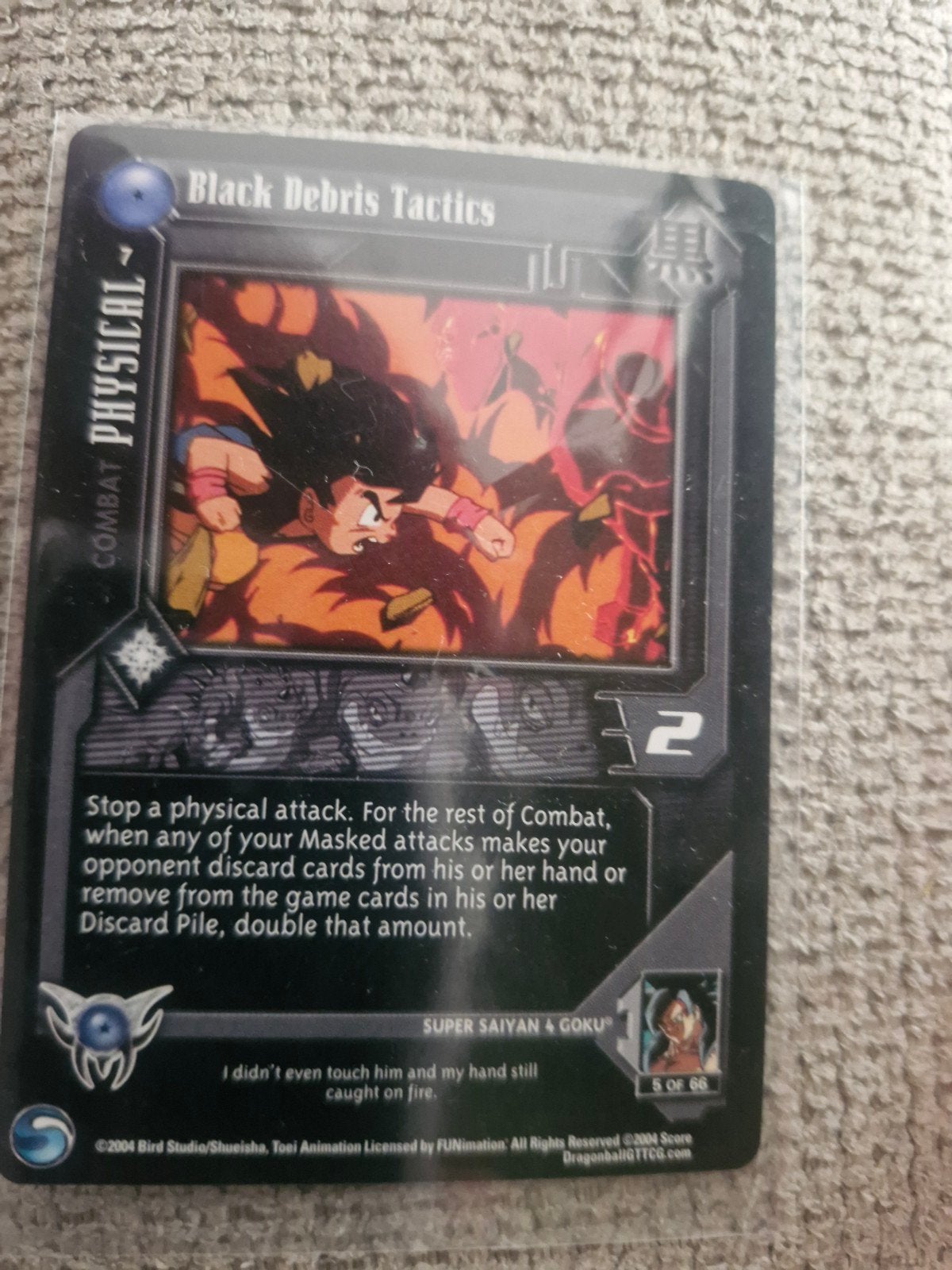 Dragon Ball GT Kaart: Black Debris Tactics (Goku), Ophalen of Verzenden