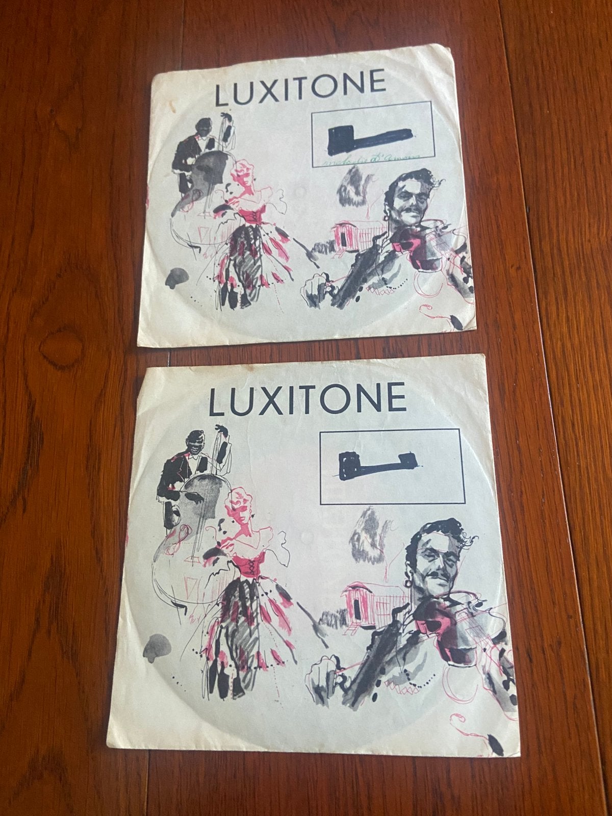 Twee singles Luxitone ( karton), Overige formaten, Ophalen of Verzenden, EP, Gebruikt