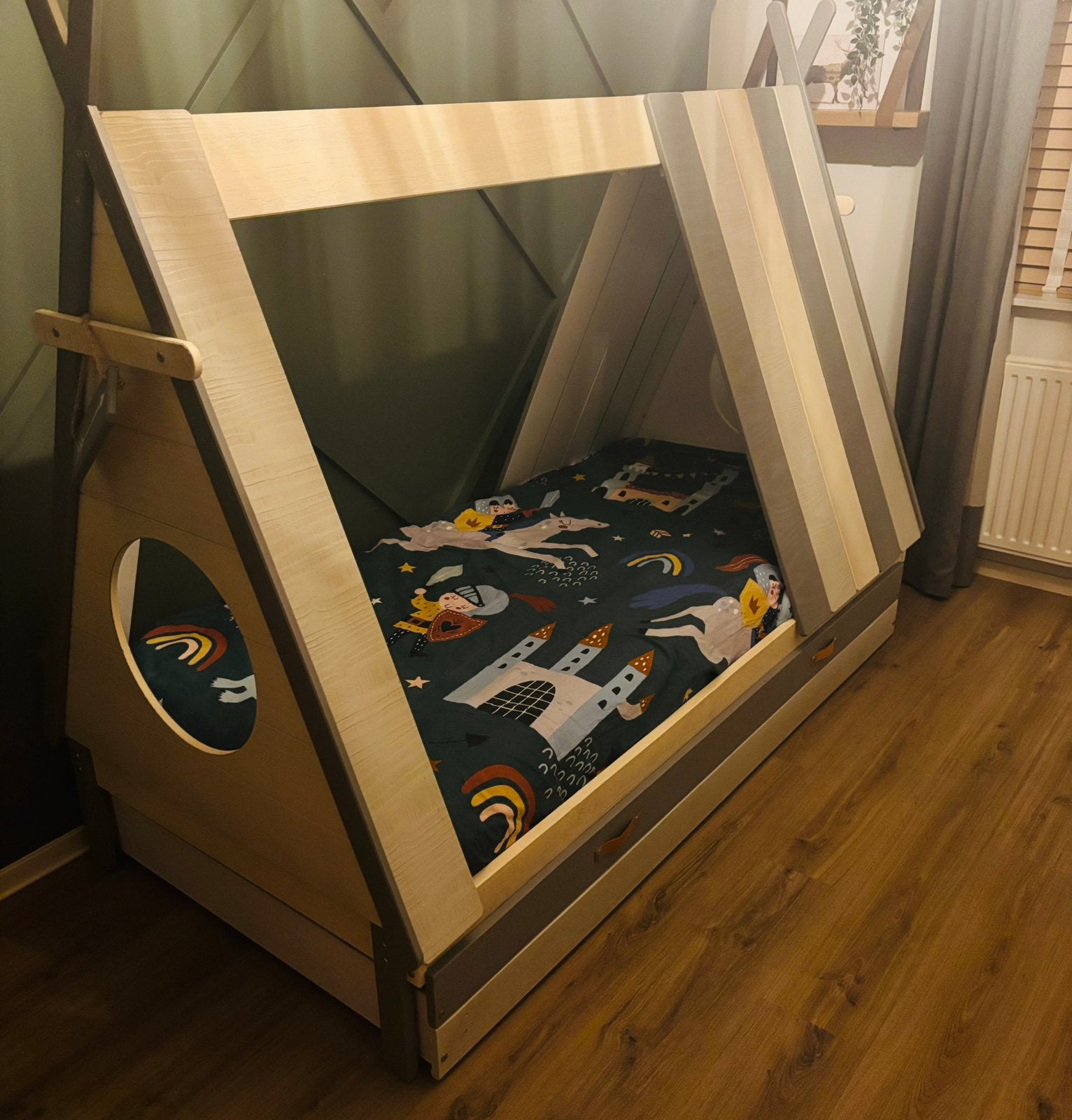 Tentbed/Kinderbed 90x200, Ophalen, 85 tot 100 cm, Gebruikt, Lattenbodem