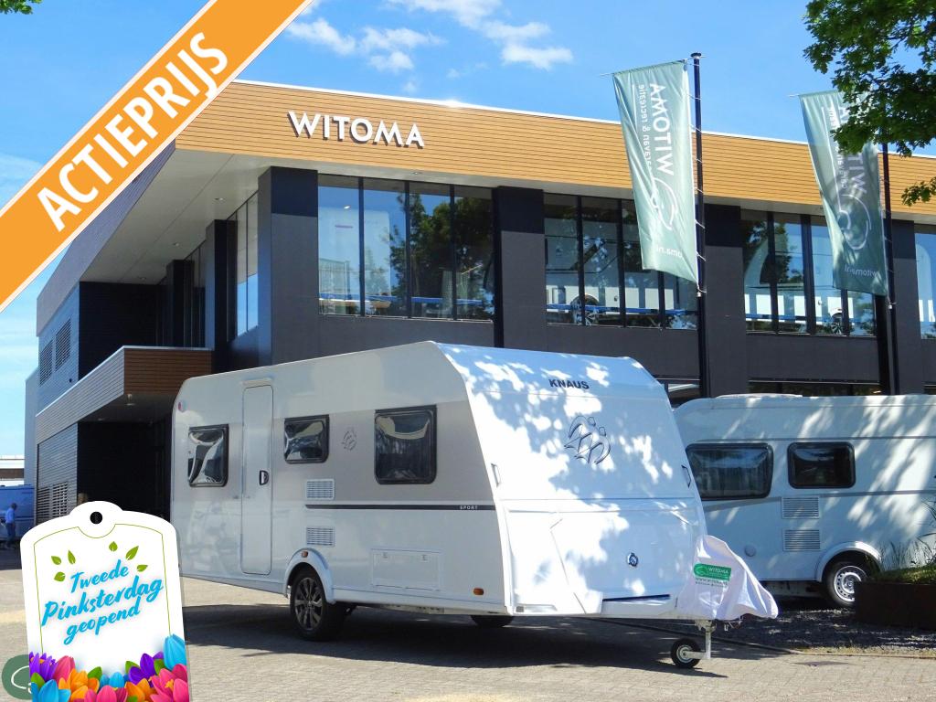 Knaus Sport 500 EU 2de pinksterdag open huis, Caravans en Kamperen, Caravans, Rondzit, Bedrijf, 5 tot 6 meter, Knaus
