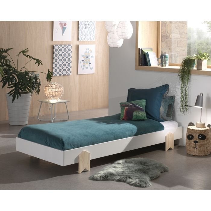 Modulo Arrow 1-persoonsbed - Wit, Niet ingevuld, Niet ingevuld, Niet ingevuld