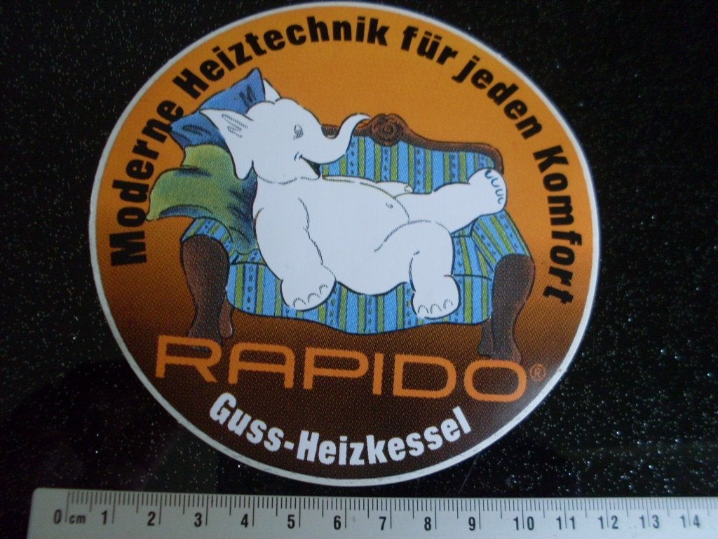 sticker rapido guss-heizkessel cv centrale verwarming, Verzenden, Zo goed als nieuw, Bedrijf of Vereniging