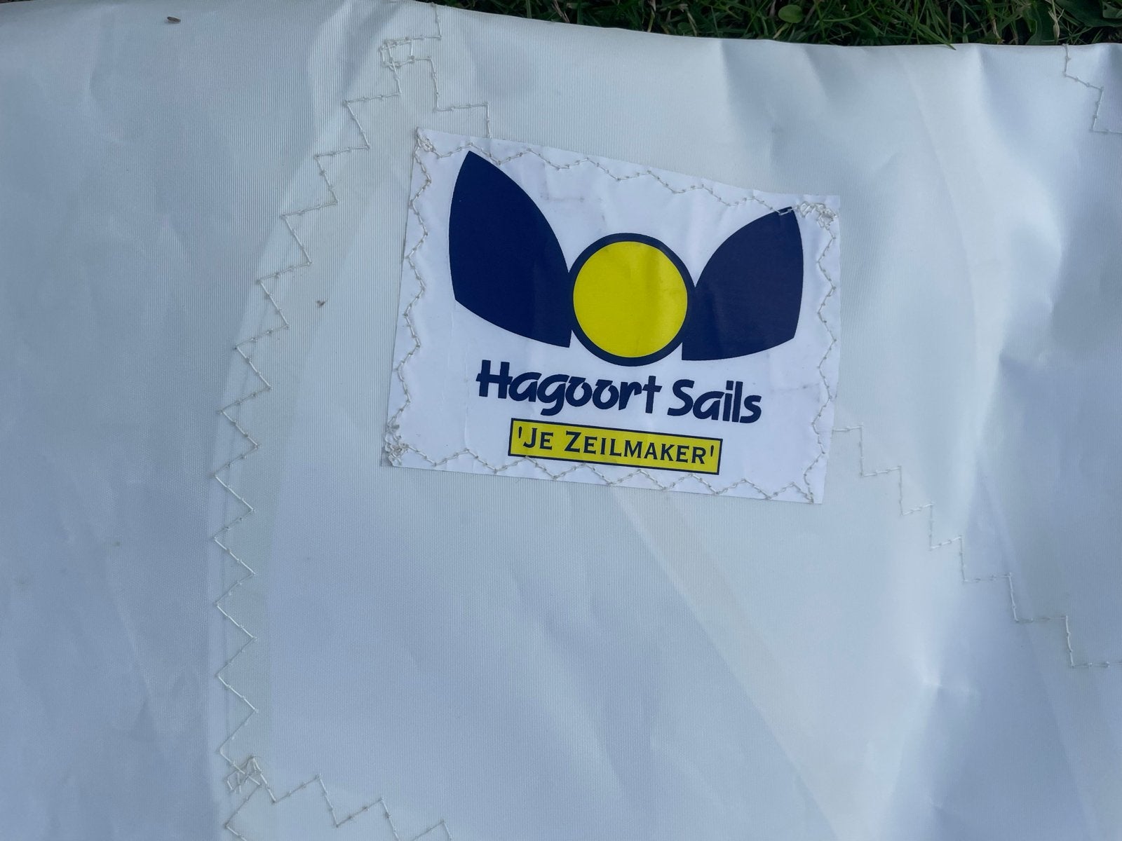 Werkfok Hagoort Sails ( Dufour 40 ) stormfok met leuvers, 6 meter of meer, Gebruikt, Genua of Fok, Ophalen