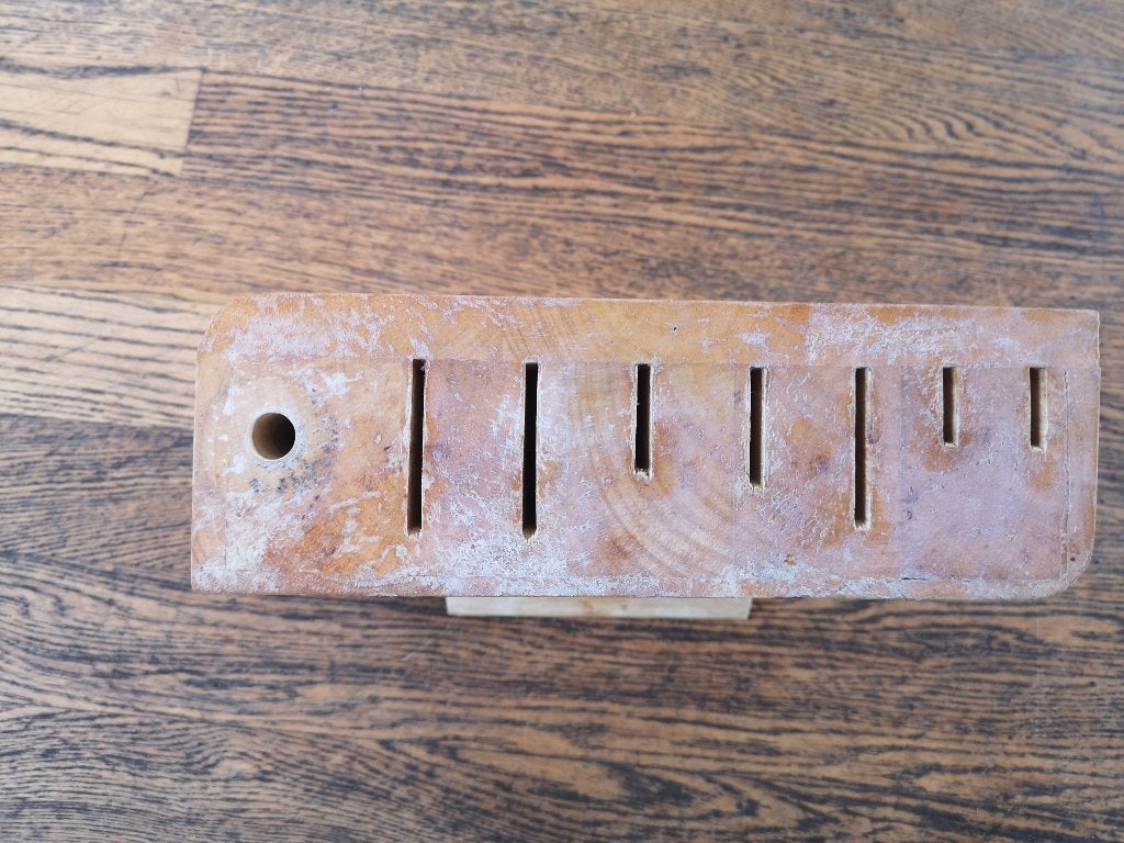 Messenblok zonder messen Schulte-Ufer, Hout, Overige merken, Ophalen, Beige