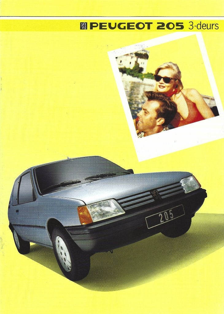 Folder Peugeot 205 3 deurs 1985, Ophalen of Verzenden, Gelezen, Peugeot