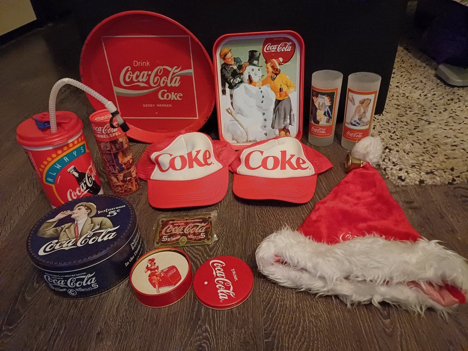 Coca-Cola Collectie: Dienbladen, Glazen, Petten & Meer, Ophalen of Verzenden, Gebruikt, Gebruiksvoorwerp