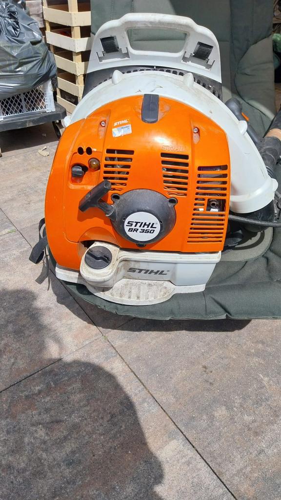 STIHL BR350 BLADBLAZER IGS!!, Ophalen, Gebruikt, Benzine, Ruggedragen