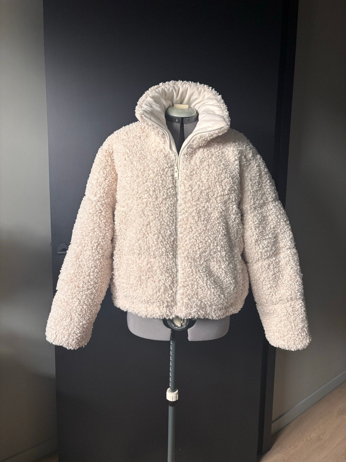 C&A Teddy Jas Crème - Maat L, Ophalen of Verzenden, Zo goed als nieuw, Maat 42/44 (L), Beige