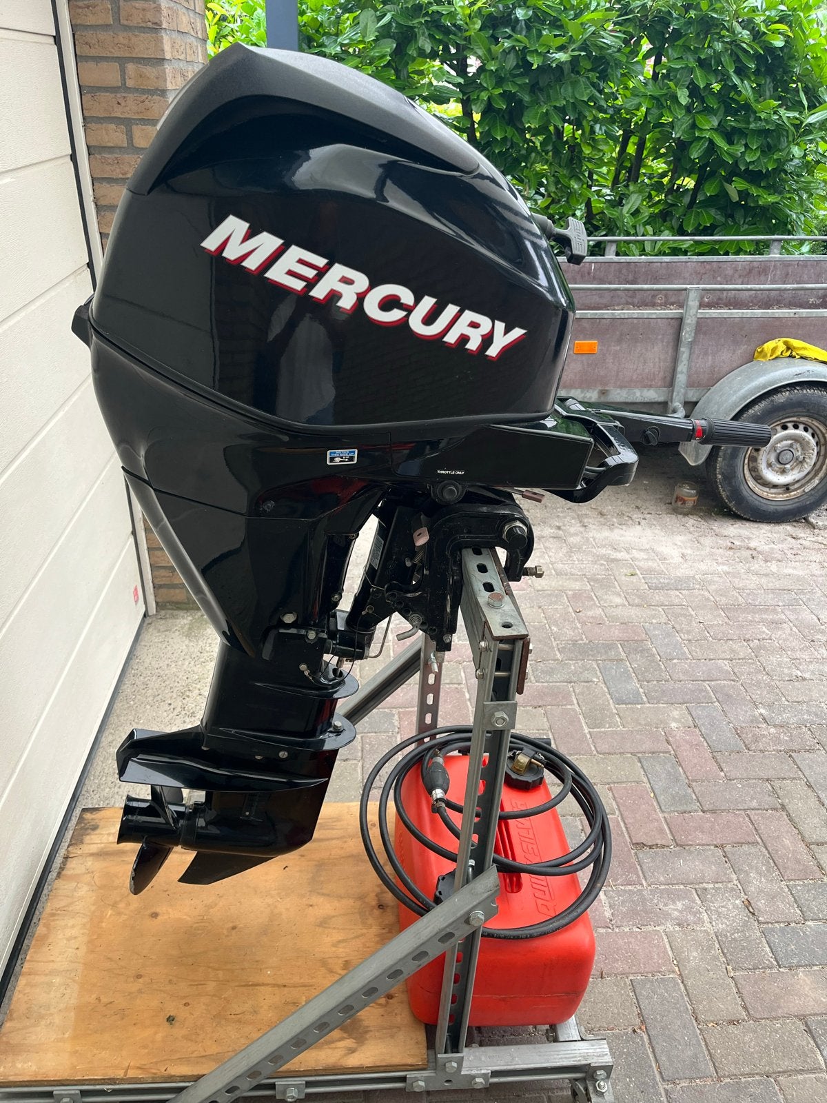 Mercury 25Pk EFI 4-takt langstaart in nieuwstaat, Watersport en Boten, Buiten- en Binnenboordmotoren, Ophalen, 10 tot 30 pk, Viertaktmotor