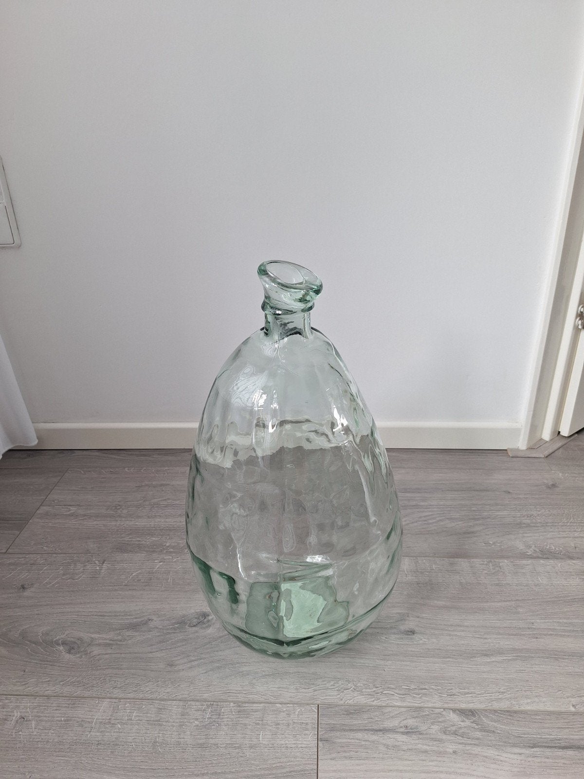 Grote glazen fles / vaas - decoratief, Antiek en Kunst, Ophalen
