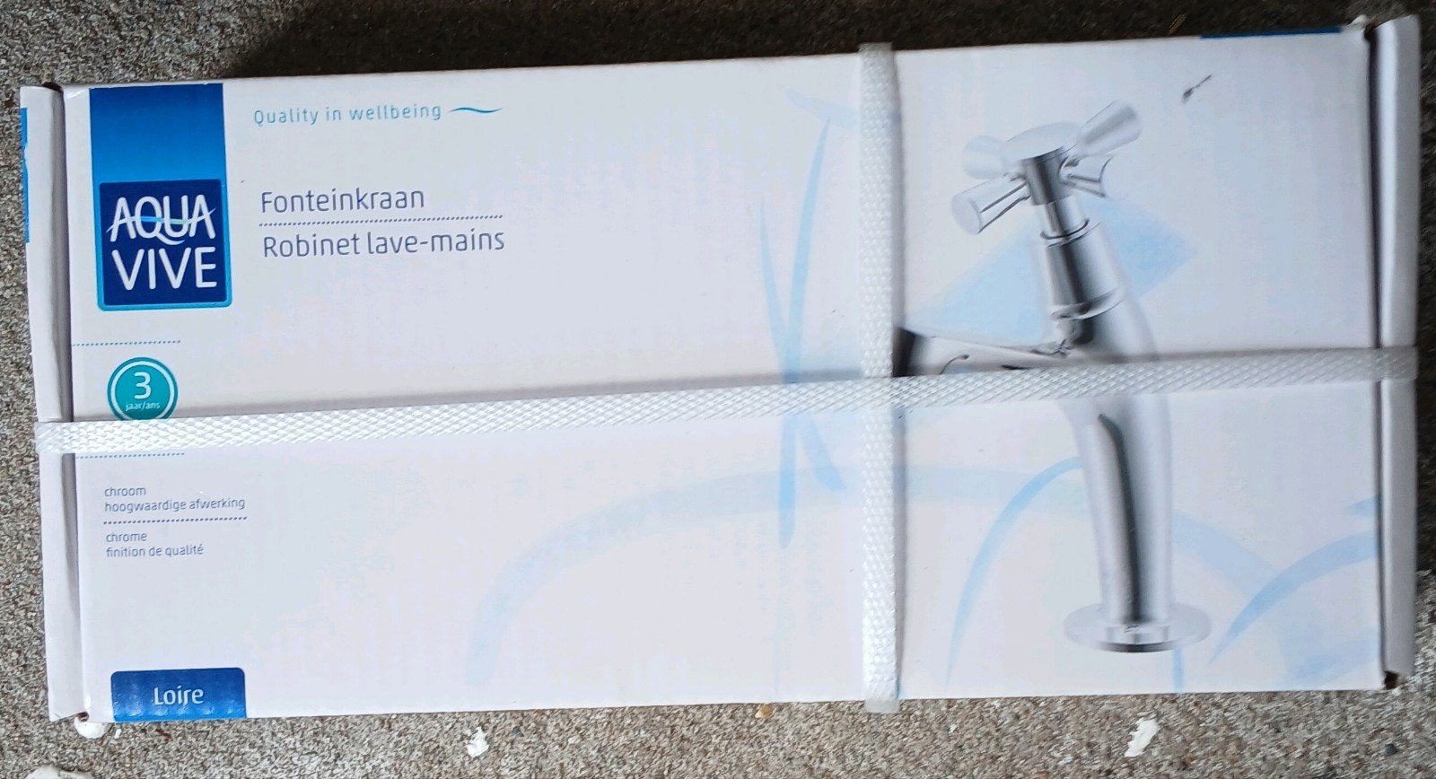 Aquavive fonteinkraan nieuw in doos, Ophalen of Verzenden, Nieuw, Chroom, Kraan