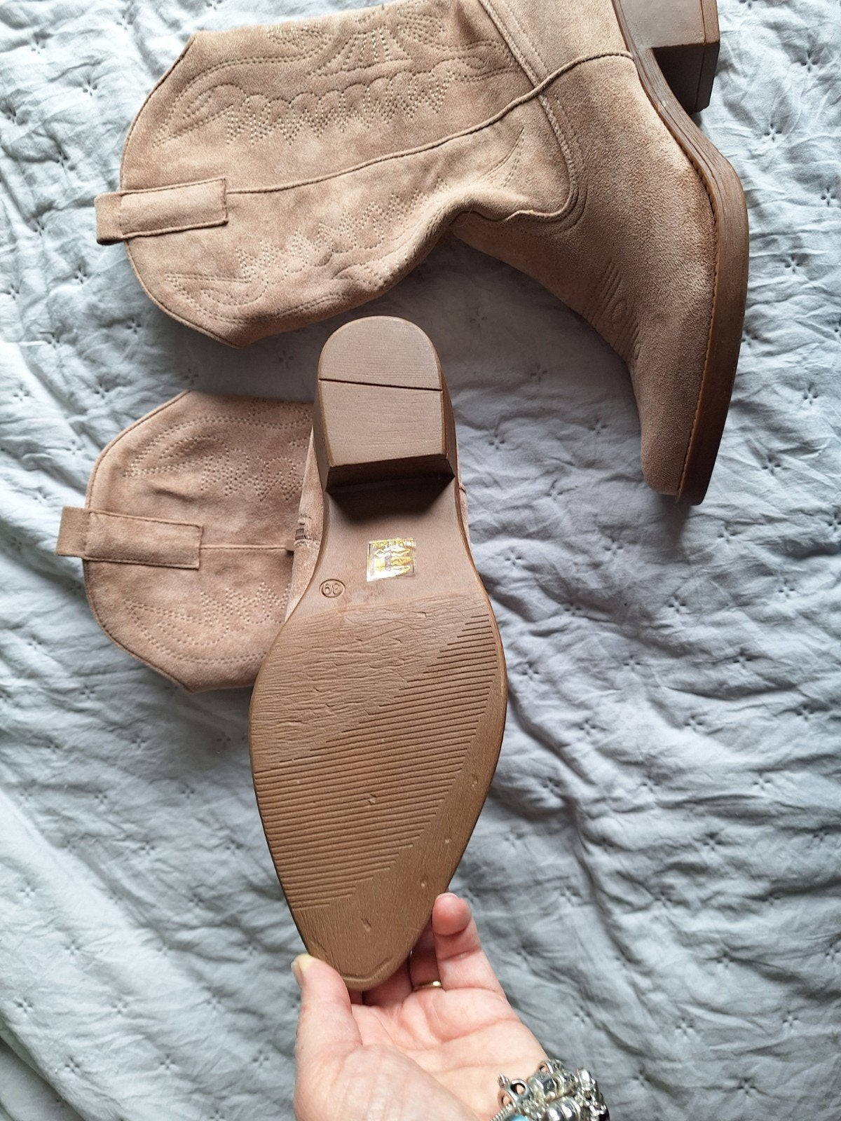 Nieuwe cowboylaarzen maat 39, Ophalen of Verzenden, Nieuw, Bruin, Lage of Enkellaarzen