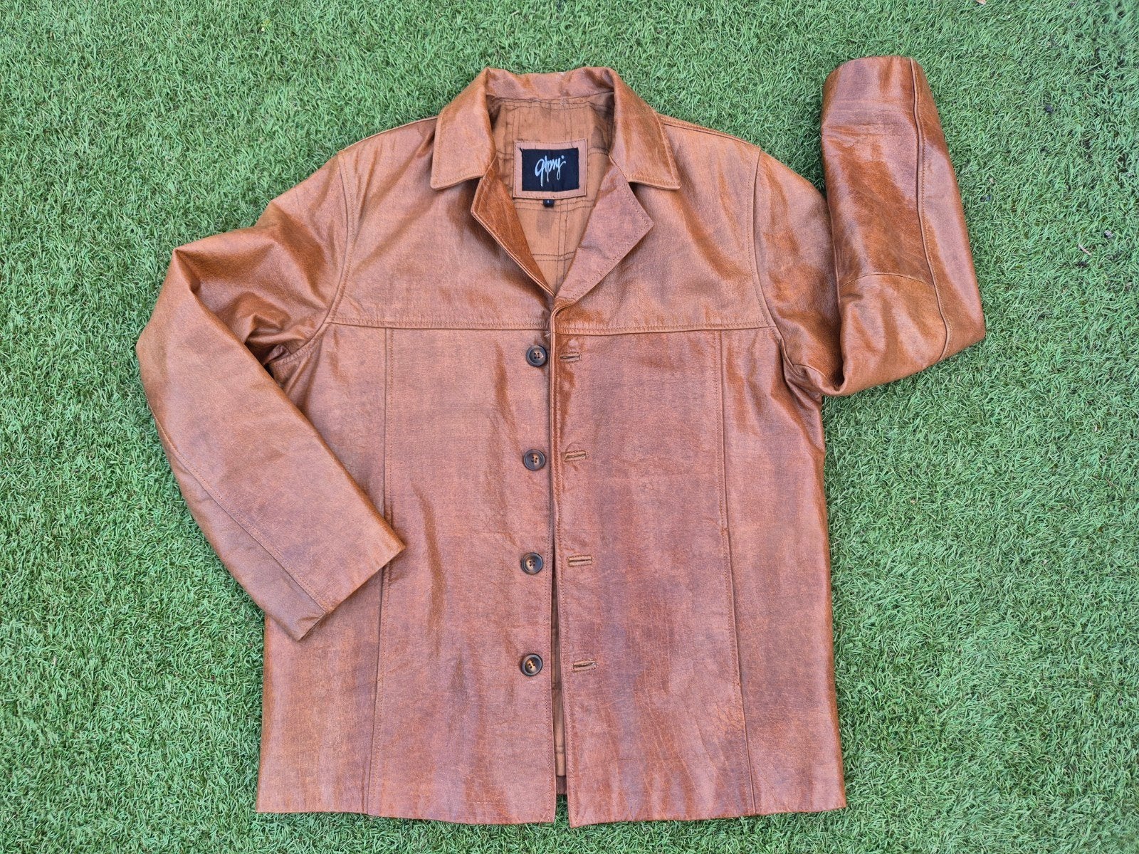 Gipsy Leren Jas Maat L - Bruin, Ophalen of Verzenden, Gedragen, Maat 52/54 (L), Bruin