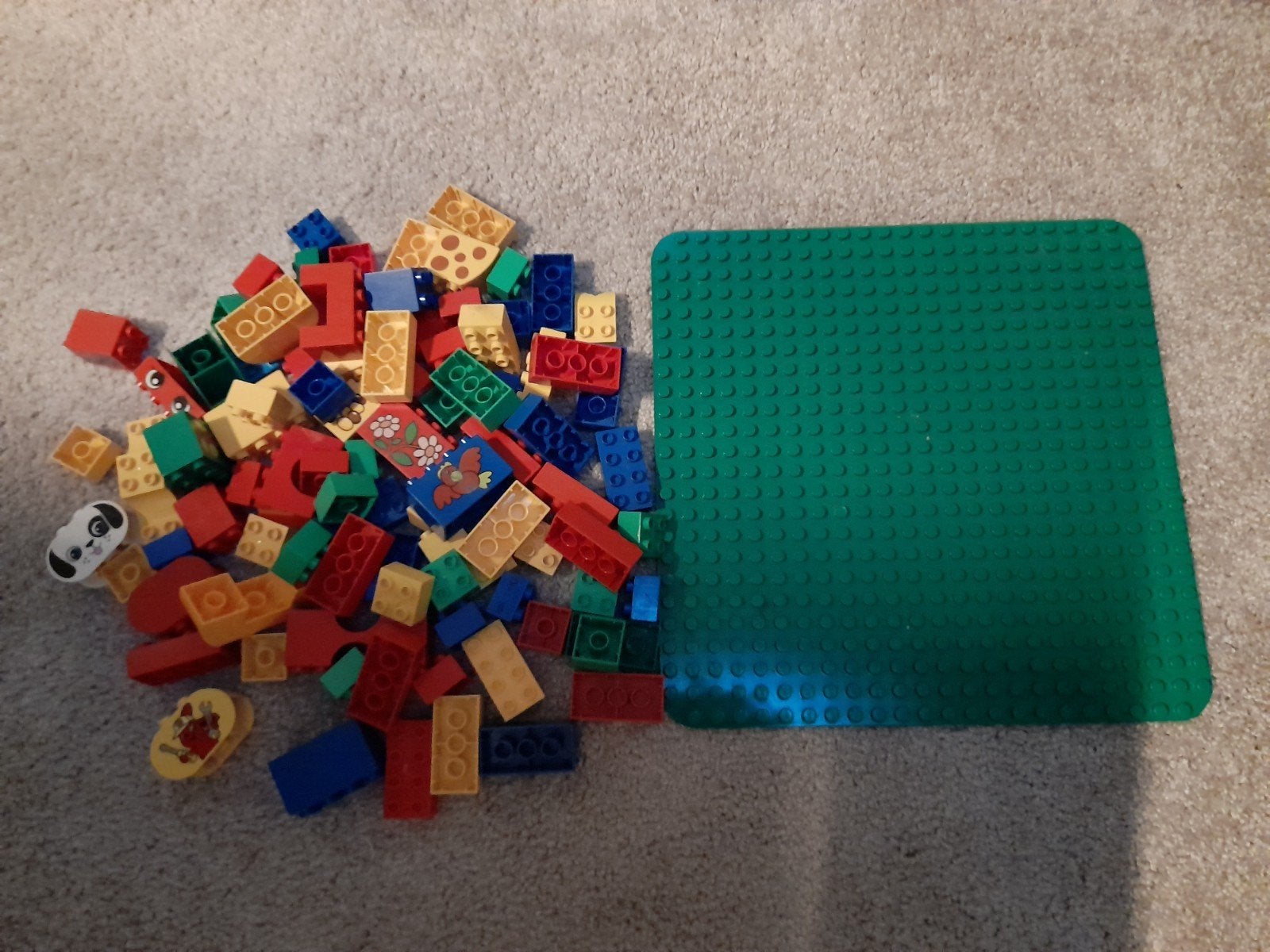 Lego Duplo Bouwplaat inclusief 100 Duplo  Blokken, Ophalen of Verzenden, Gebruikt, Duplo