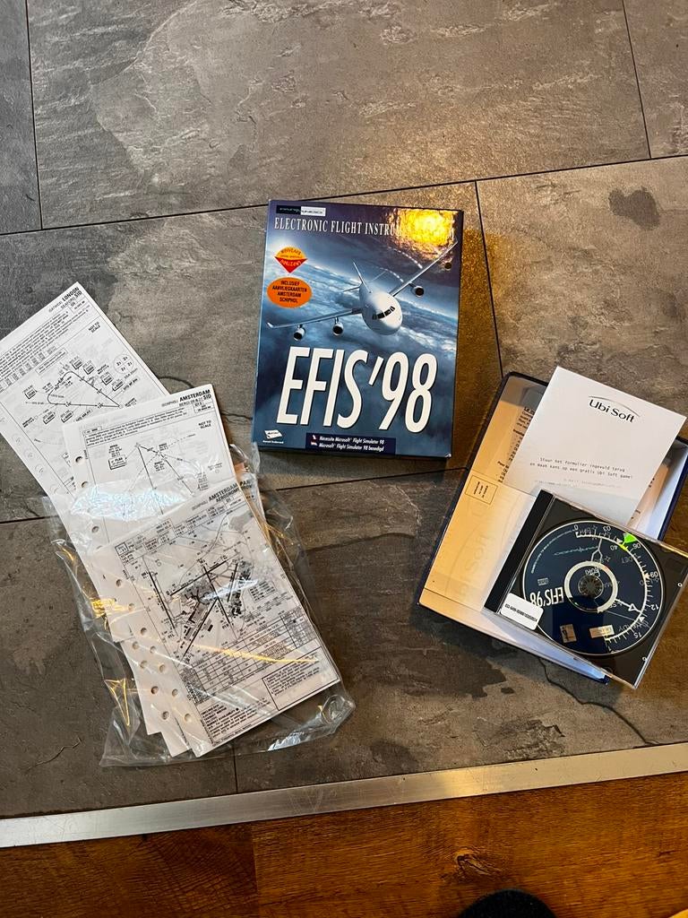 EFIS 98. Microsoft flight simulator uitbreiding met kaarten, Ophalen of Verzenden, Zo goed als nieuw, Simulatie, Vanaf 3 jaar