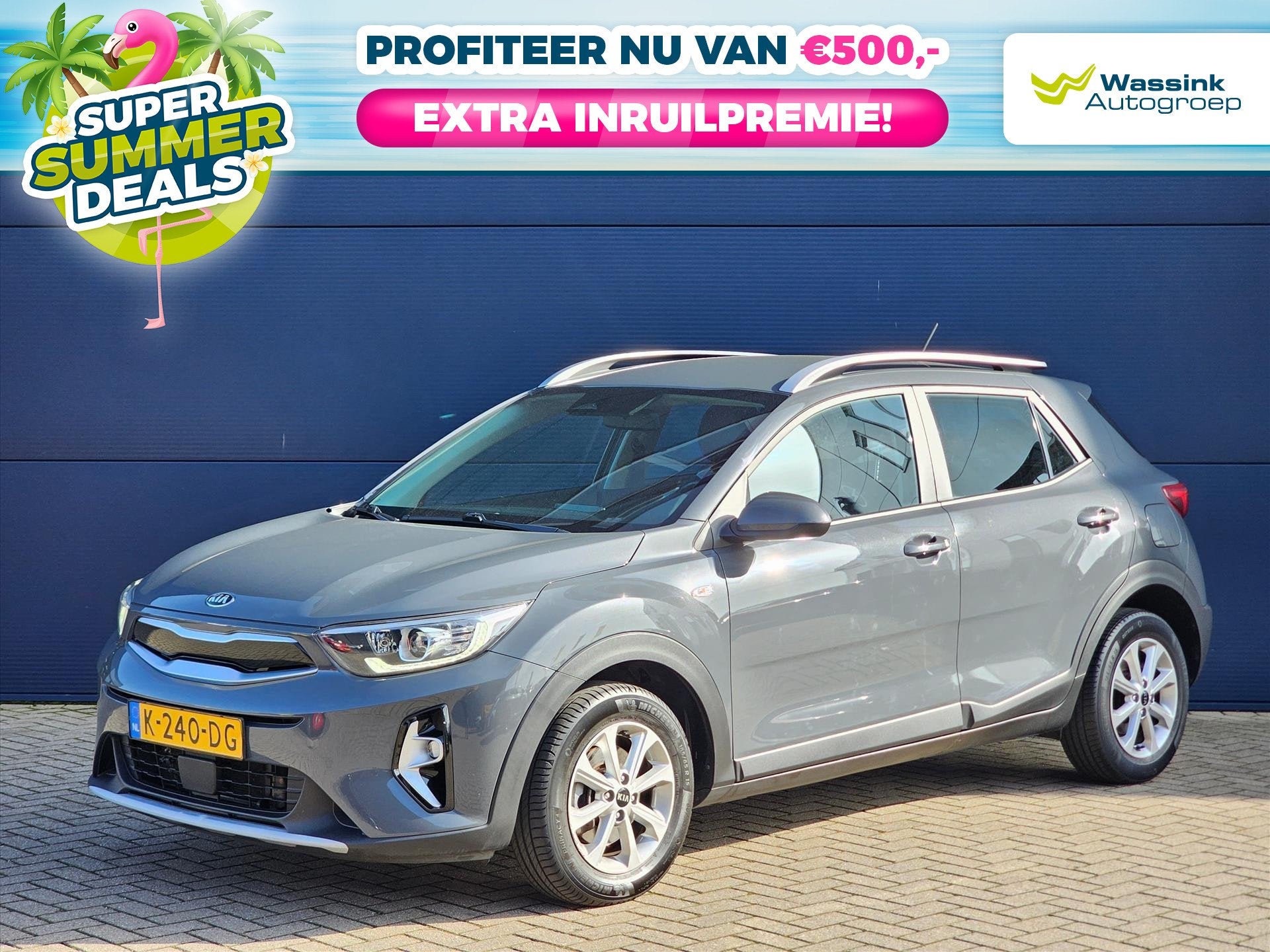 Kia Stonic 1.0 T-GDi 120pk DynamicLine Automaat SUMMER DEALS, 1160 kg, 450 kg, Gebruikt, Origineel Nederlands