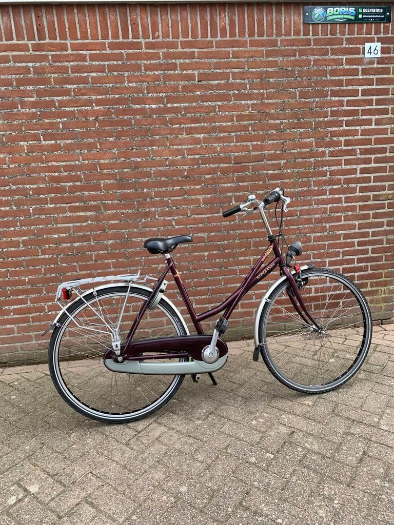 Union bronze peak damesfiets 28 inch, Fietsen en Brommers, Fietsen | Dames | Damesfietsen, Overige merken, 53 tot 56 cm, Versnellingen