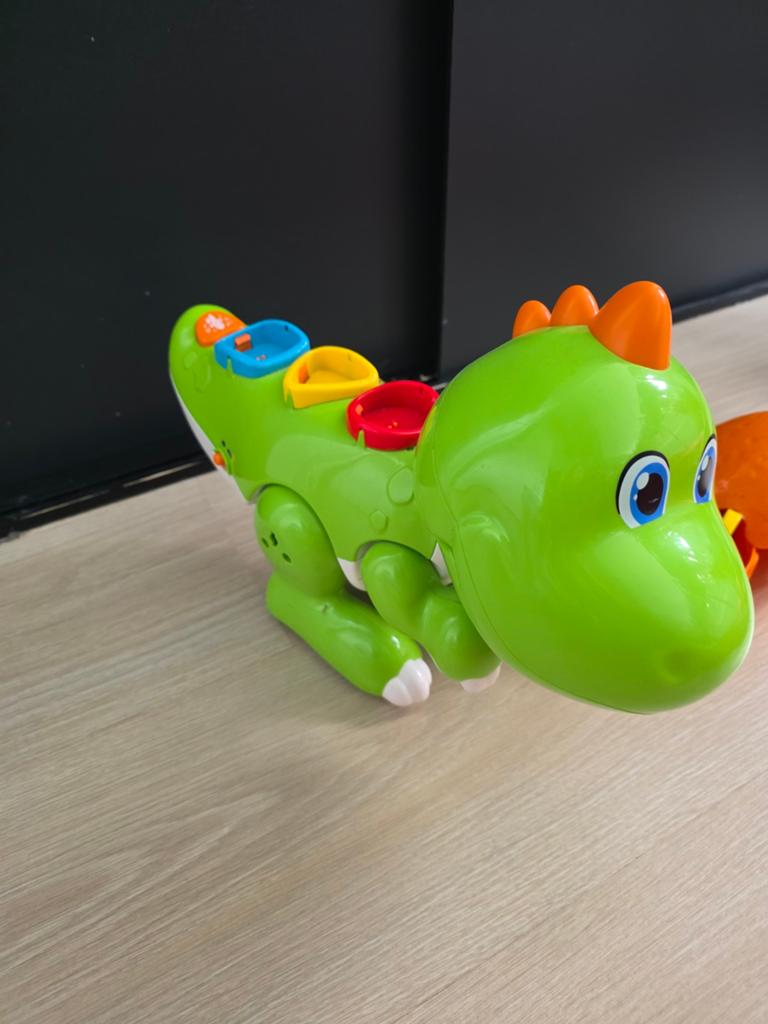 Vtech interactieve Dinosaurus, Ophalen of Verzenden, Zo goed als nieuw, Overige typen, Met geluid