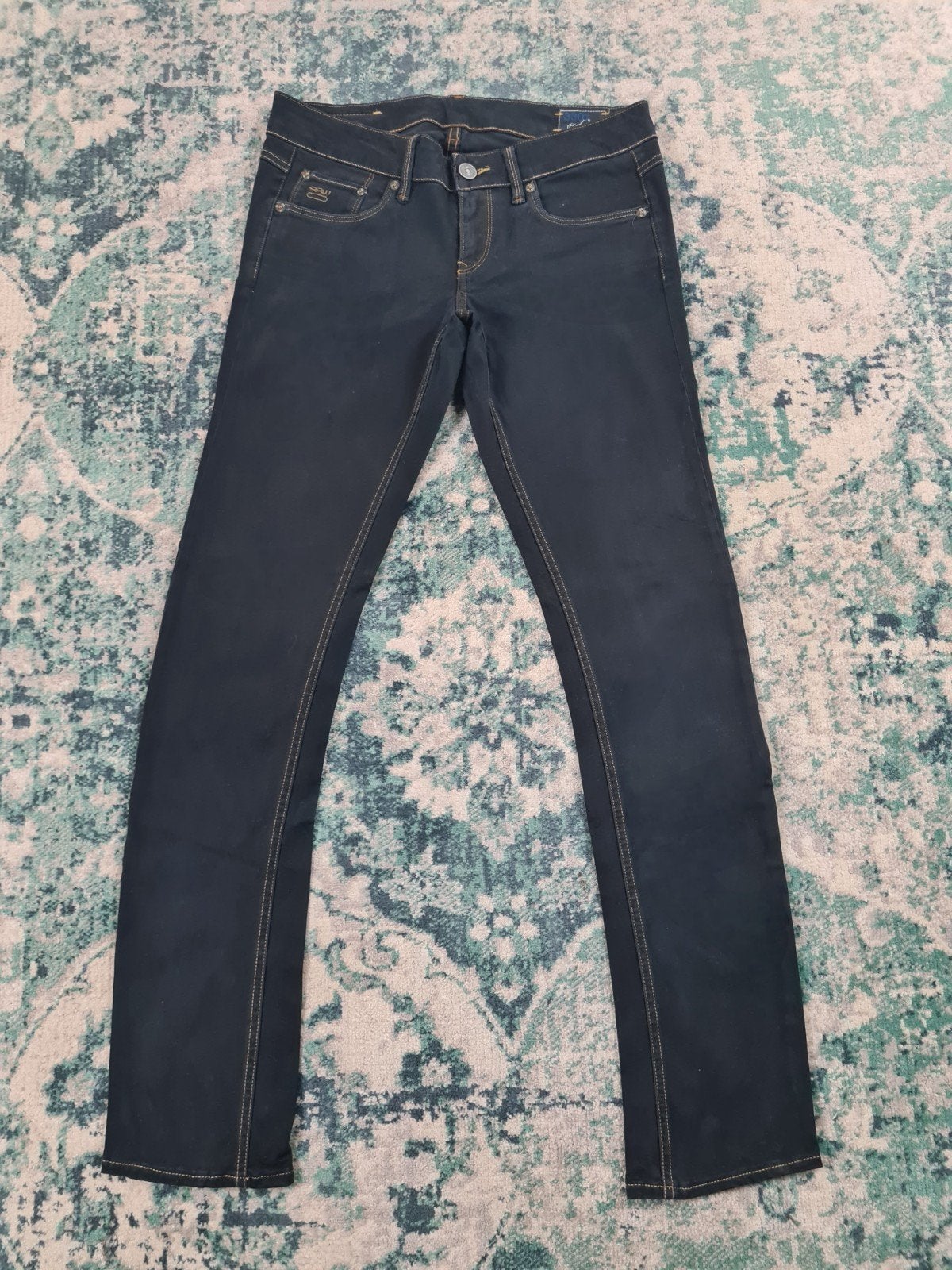 G-star 3301 skinny W28 L32 Dames Tulsi2832 Zwart Low-rise, Zwart, Ophalen of Verzenden, W28 - W29 (confectie 36), G-STAR RAW